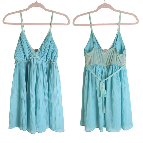 Fairycore Babydoll Slip Dress Lightweight Semi-sheer Women's size medium - Picture 10 of 10